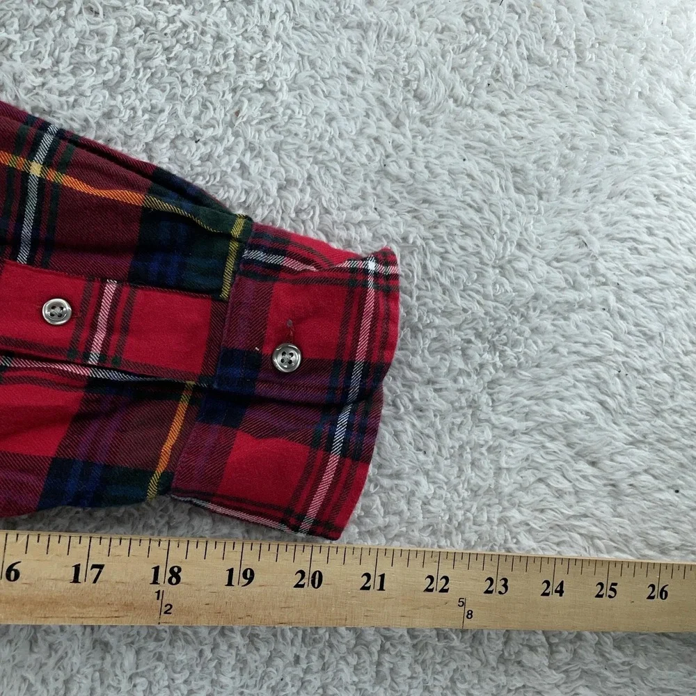 Polo Ralph Lauren Shirt Mens XL Red Plaid Tartan Button Down Long Sleeve Pony‎